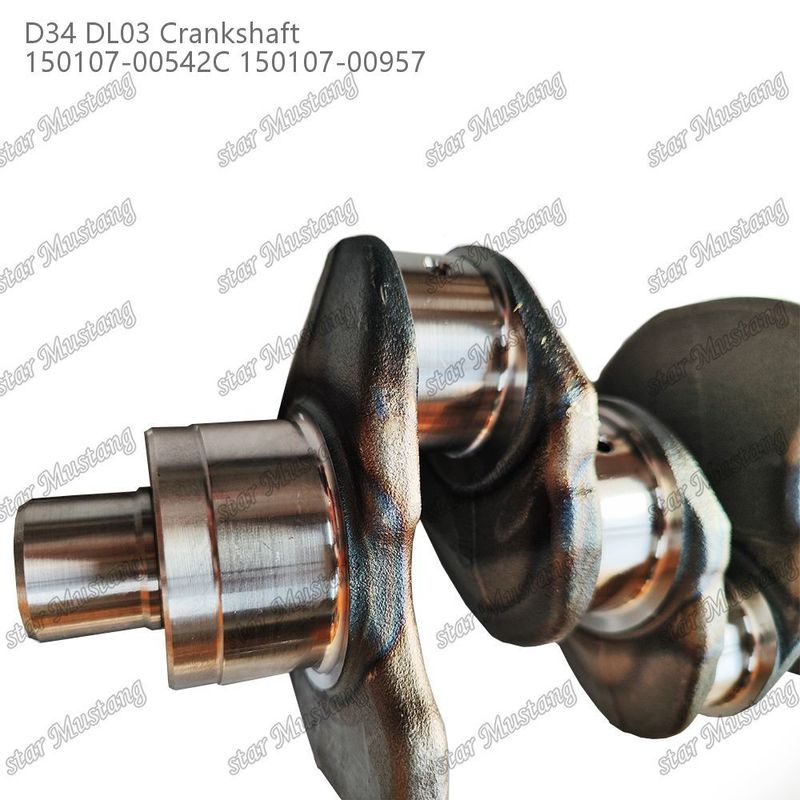 Crankshaft D34 DL03 150107-00542C 150107-00957 Adequado para peças sobressalentes do motor Doosan