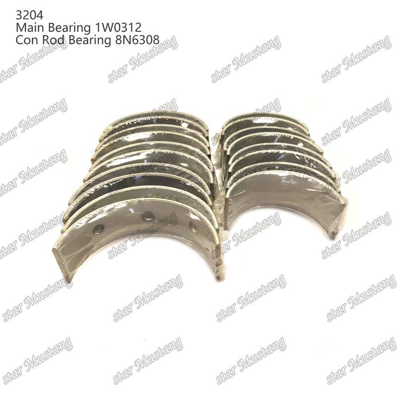 Rolamentos principais e rolamentos de apoio 3204 0.25 1W1661 STD 1W0312 8N6308 para motores Caterpillar