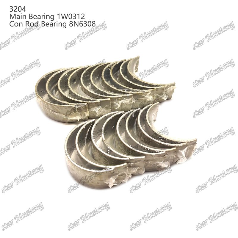Rolamentos principais e rolamentos de apoio 3204 0.25 1W1661 STD 1W0312 8N6308 para motores Caterpillar