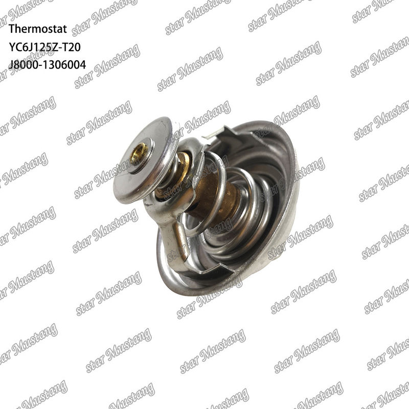 Termostato YC6J125Z-T20 J8000-1306004 75°C Parte do motor com estrutura integrada e 6 meses