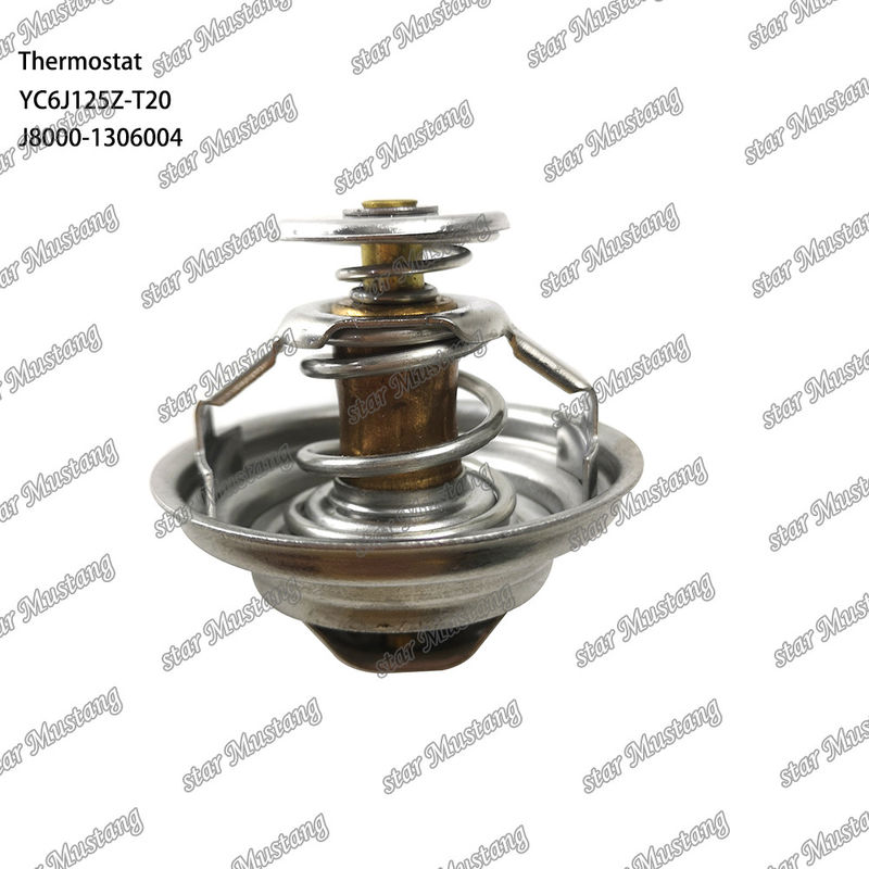 Termostato YC6J125Z-T20 J8000-1306004 75°C Parte do motor com estrutura integrada e 6 meses