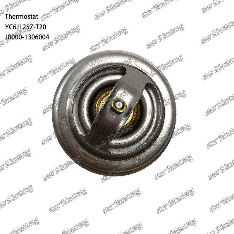 Termostato YC6J125Z-T20 J8000-1306004 75°C Parte do motor com estrutura integrada e 6 meses