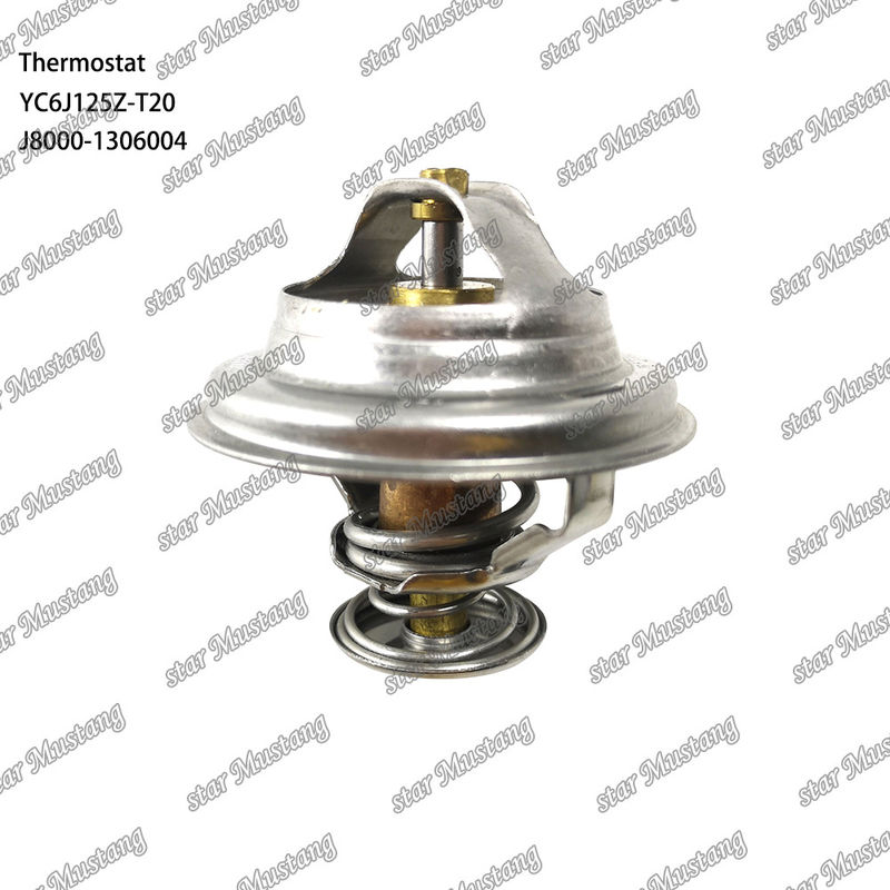 Termostato YC6J125Z-T20 J8000-1306004 75°C Parte do motor com estrutura integrada e 6 meses