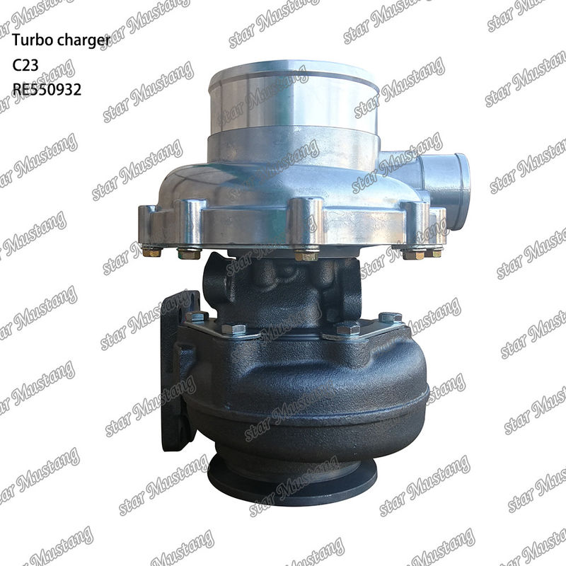 C23 228 John Deere RE550932 MOTOR TURBO CHARGER Parte do motor com estrutura integral e 6 meses