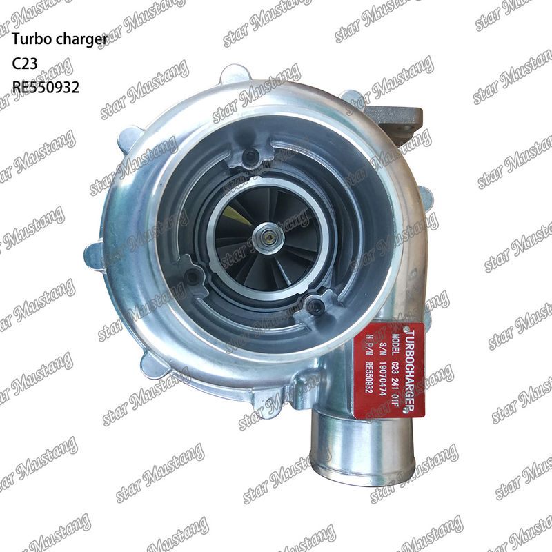 C23 228 John Deere RE550932 MOTOR TURBO CHARGER Parte do motor com estrutura integral e 6 meses