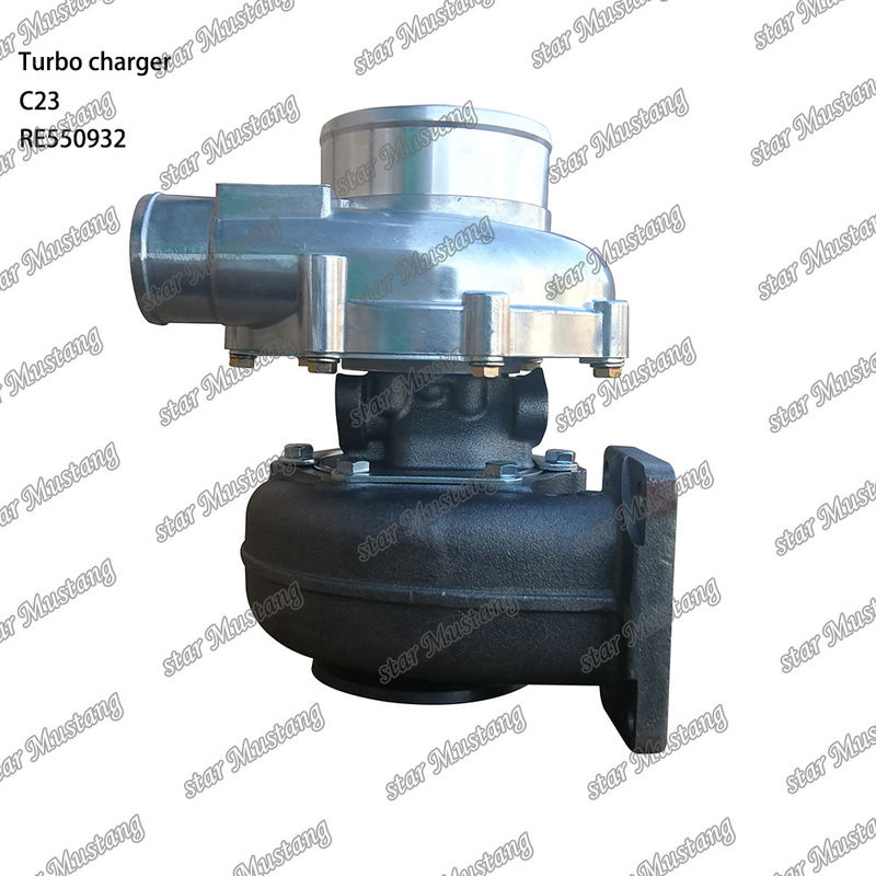 C23 228 John Deere RE550932 MOTOR TURBO CHARGER Parte do motor com estrutura integral e 6 meses