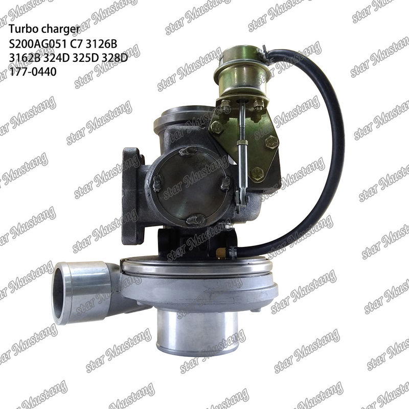 Turbocompressor S200AG051 C7 3126B 3162B 324D 325D 328D 177-0440 Parte do motor com estrutura integral e 6 meses
