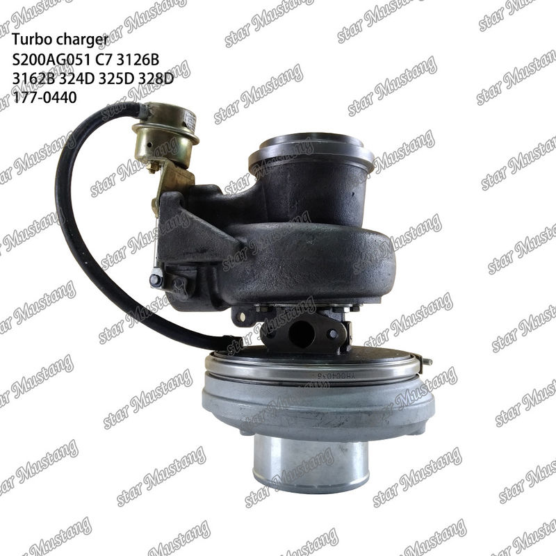 Turbocompressor S200AG051 C7 3126B 3162B 324D 325D 328D 177-0440 Parte do motor com estrutura integral e 6 meses