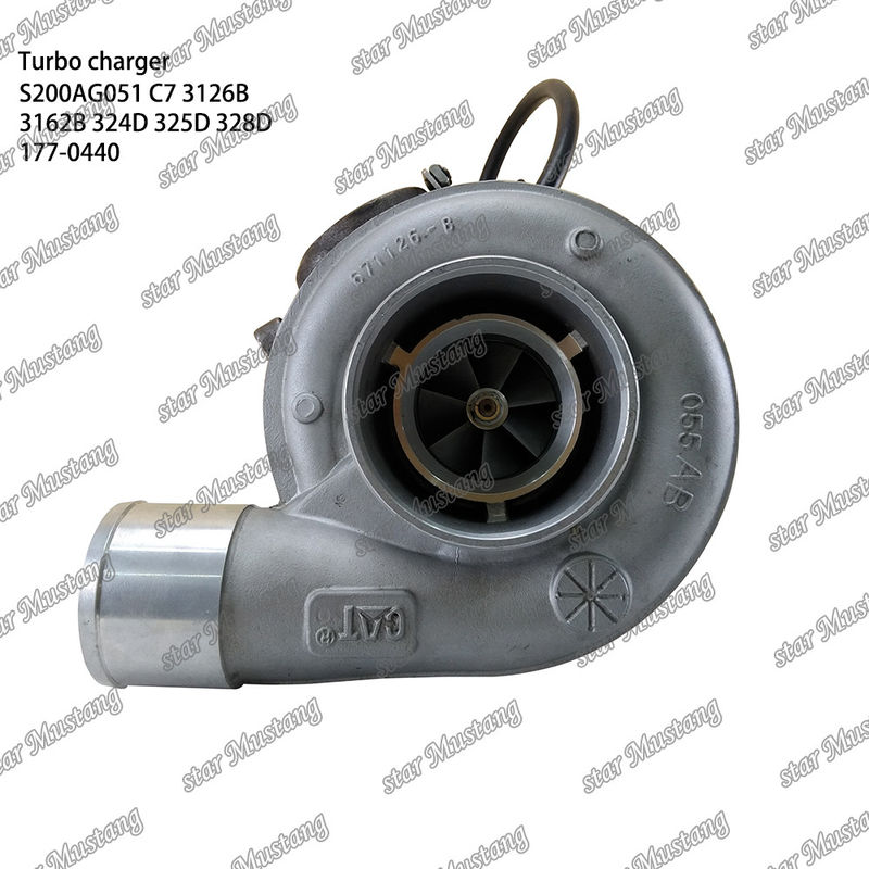 Turbocompressor S200AG051 C7 3126B 3162B 324D 325D 328D 177-0440 Parte do motor com estrutura integral e 6 meses