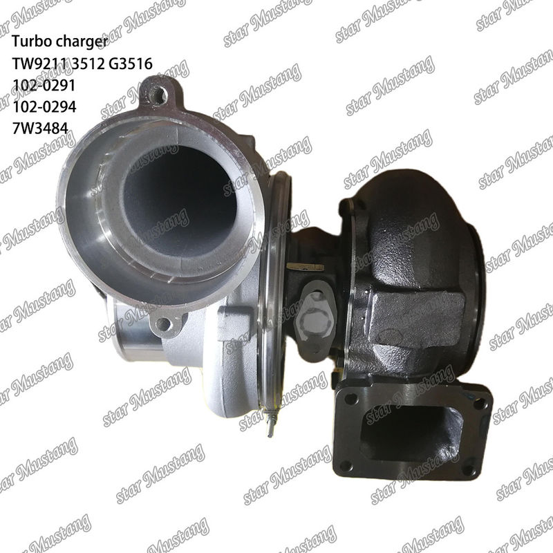 Turbocompressor TW9211 3512 G3516 102-0291 102-0294 7W3484 Parte do motor com estrutura integral e 6 meses