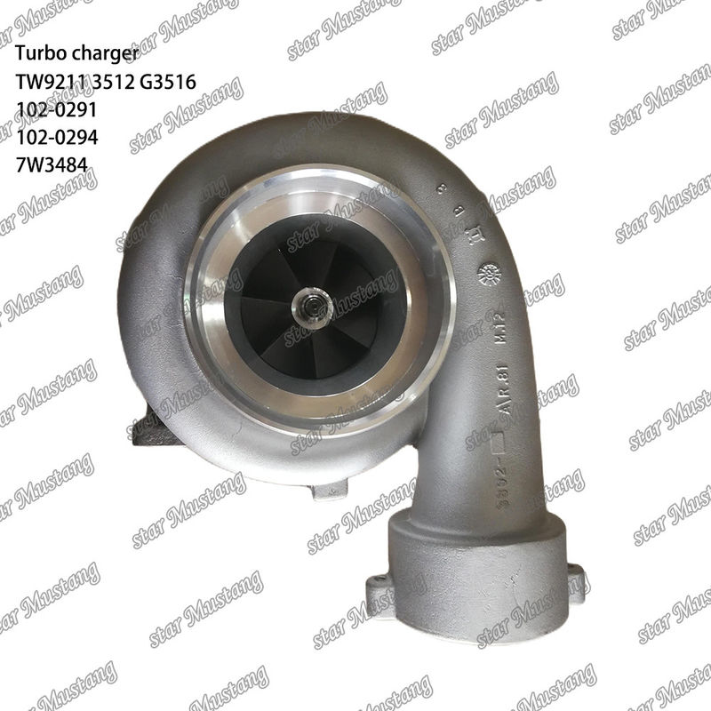 Turbocompressor TW9211 3512 G3516 102-0291 102-0294 7W3484 Parte do motor com estrutura integral e 6 meses