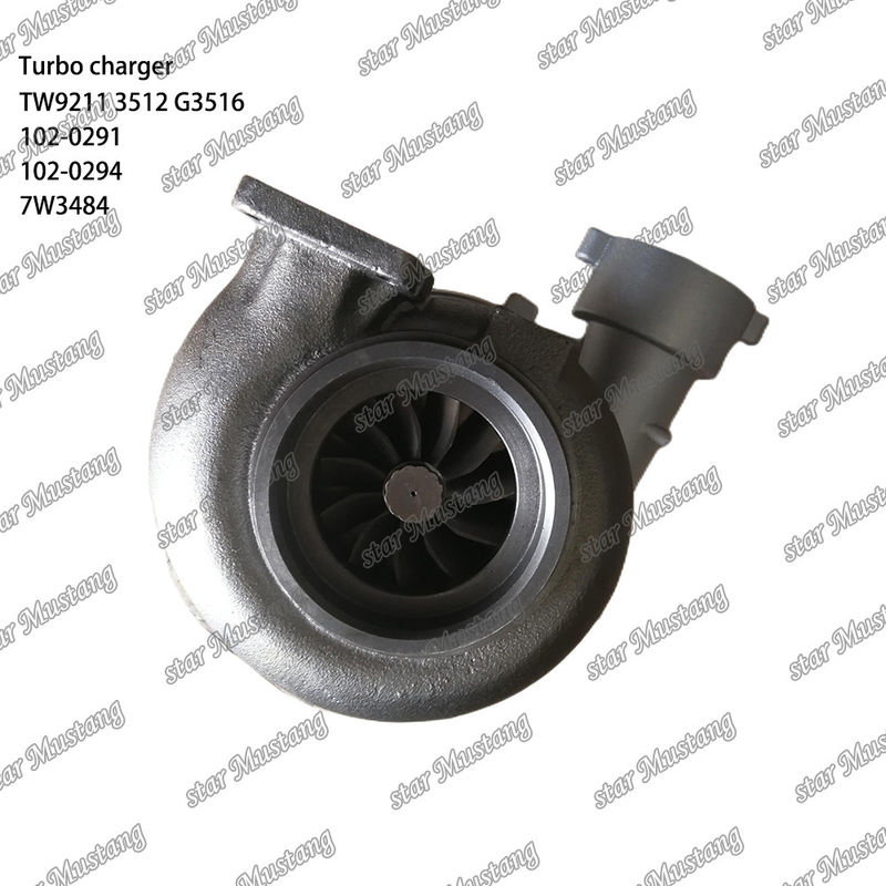 Turbocompressor TW9211 3512 G3516 102-0291 102-0294 7W3484 Parte do motor com estrutura integral e 6 meses