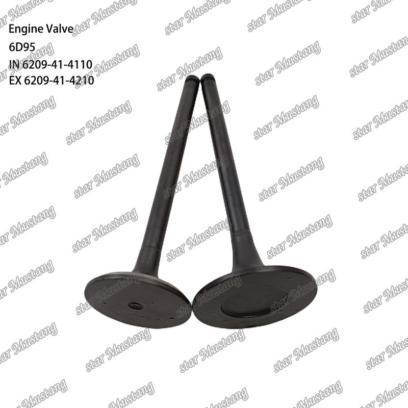 Valva 6D95 IN 6209-41-4110 EX 6209-41-4210 Adequada para peças sobressalentes de motores Komatsu