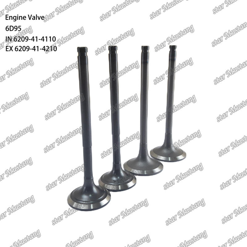 Valva 6D95 IN 6209-41-4110 EX 6209-41-4210 Adequada para peças sobressalentes de motores Komatsu