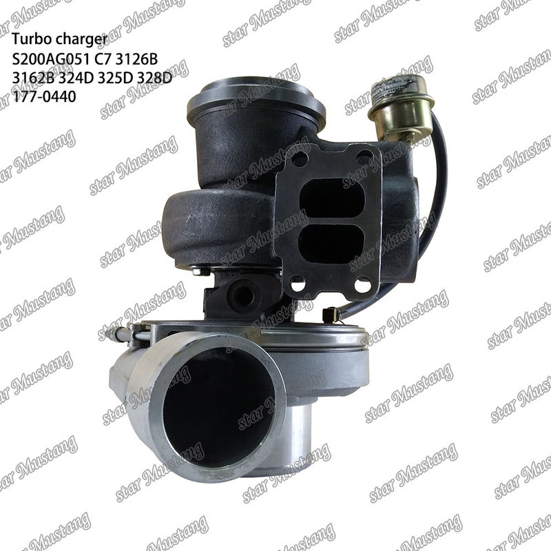 Turbocompressor S200AG051 C7 3126B 3162B 324D 325D 328D 177-0440 Parte do motor com estrutura integral e 6 meses