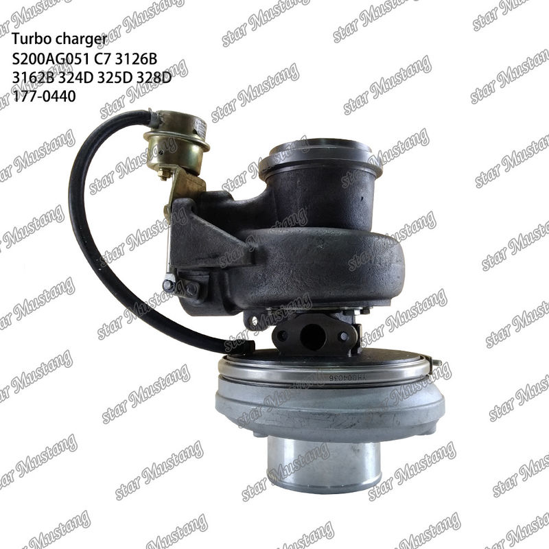 Turbocompressor S200AG051 C7 3126B 3162B 324D 325D 328D 177-0440 Parte do motor com estrutura integral e 6 meses
