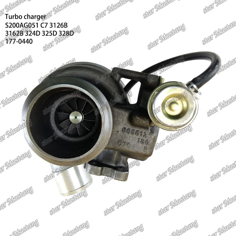 Turbocompressor S200AG051 C7 3126B 3162B 324D 325D 328D 177-0440 Parte do motor com estrutura integral e 6 meses