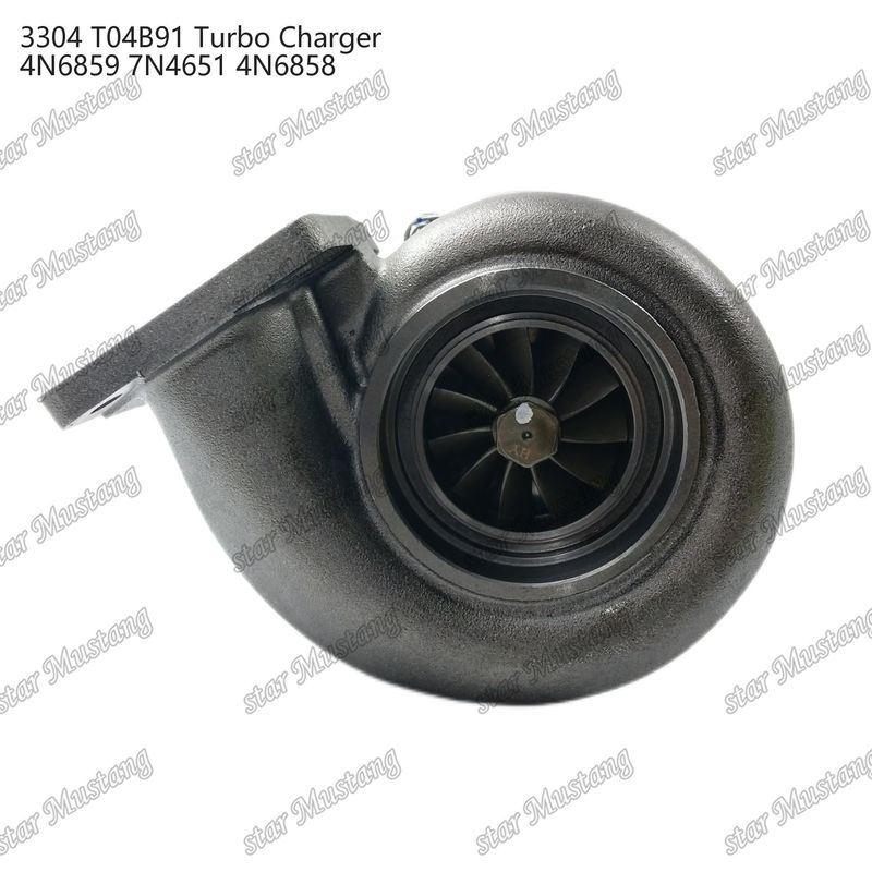 Turbocompressor T04B91 3304 4N6859 7N4651 4N6858 Parte do motor com estrutura integrada e 6 meses