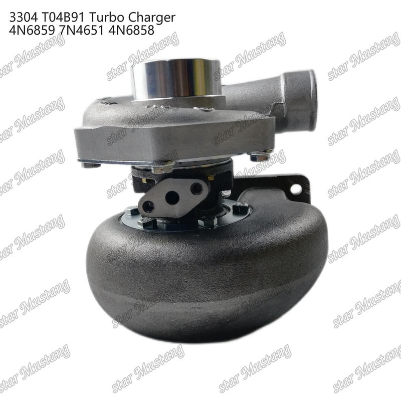 Turbocompressor T04B91 3304 4N6859 7N4651 4N6858 Parte do motor com estrutura integrada e 6 meses