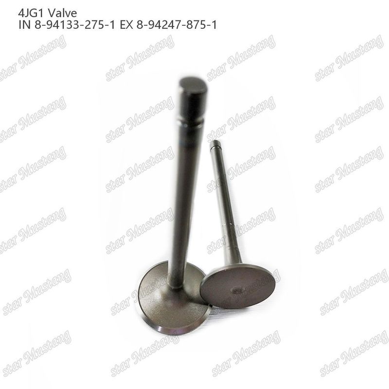 Válvula 4JG1 IN 8-94133-275-1 EX 8-94247-875-1 para peças sobressalentes de motores Isuzu