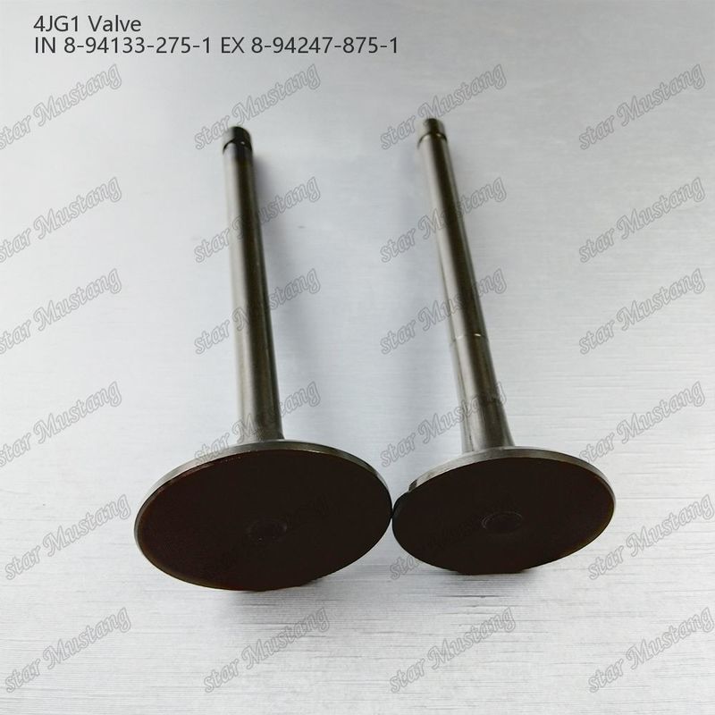 Válvula 4JG1 IN 8-94133-275-1 EX 8-94247-875-1 para peças sobressalentes de motores Isuzu