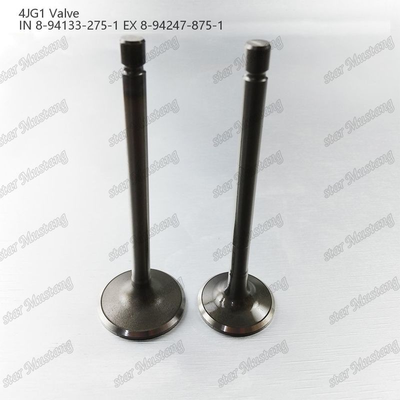 Válvula 4JG1 IN 8-94133-275-1 EX 8-94247-875-1 para peças sobressalentes de motores Isuzu