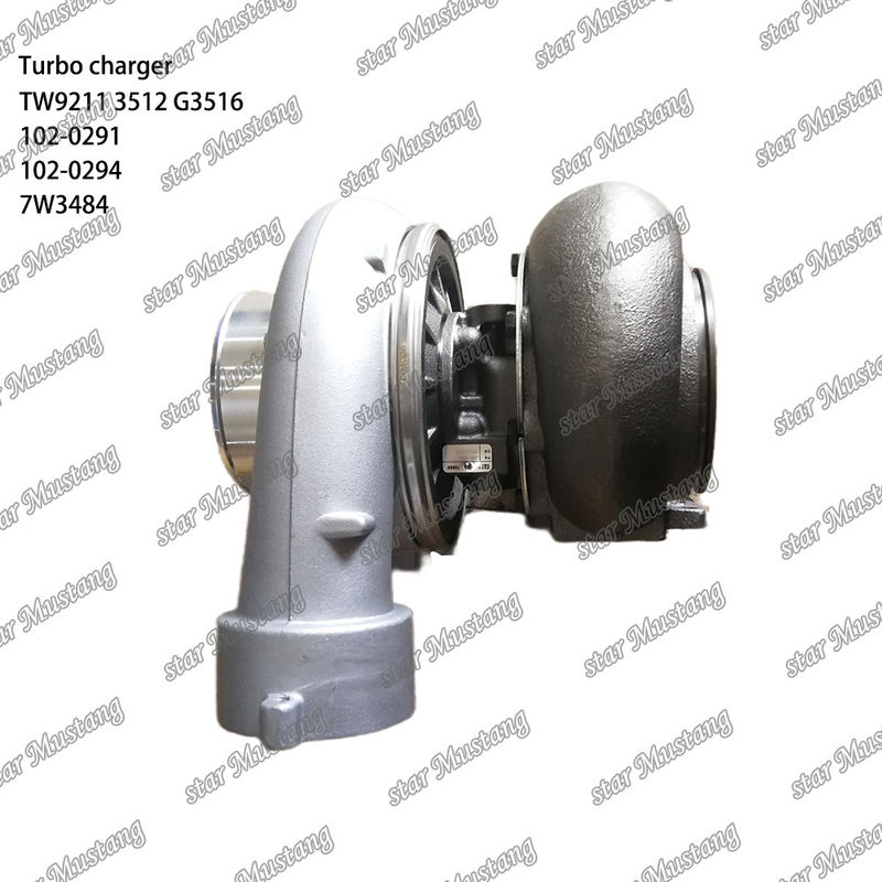 Turbocompressor TW9211 3512 G3516 102-0291 102-0294 7W3484 Parte do motor com estrutura integral e 6 meses
