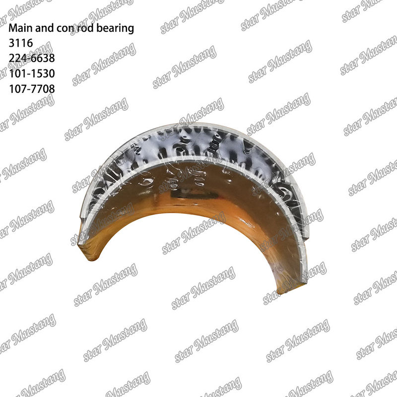 Rolamentos principais e rolamentos de barra 3116 224-6638 101-1530 107-7708 Std Adequados para peças sobressalentes de motores Caterpillar