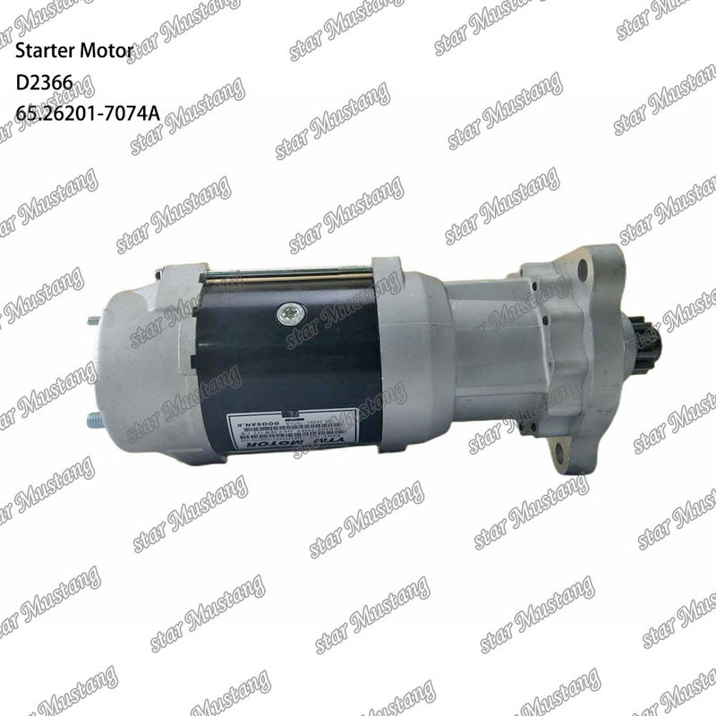 D2366 Motor de arranque Motor 39MT 24V 9.0KW 11T 65.26201-7074A Para DOOSAN DAEWOO Peças sobressalentes do motor