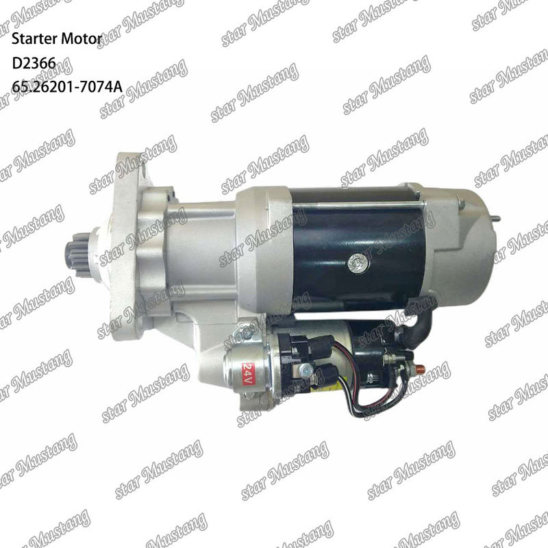 D2366 Motor de arranque Motor 39MT 24V 9.0KW 11T 65.26201-7074A Para DOOSAN DAEWOO Peças sobressalentes do motor