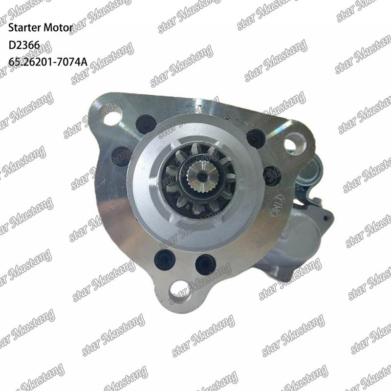 D2366 Motor de arranque Motor 39MT 24V 9.0KW 11T 65.26201-7074A Para DOOSAN DAEWOO Peças sobressalentes do motor