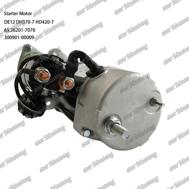 DE12 DH370-7 HD420-7 Motor de arranque de motor 24V 11T 9KW 65.26201-7070 300901-00009 Para DOOSAN DAEWOO Peças sobressalentes de motor