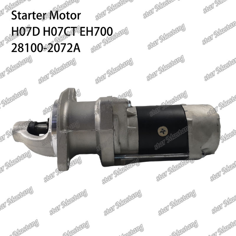 H07D H07CT EH700 EX220-5 Motor de arranque 24V 11T 5.5KW 28100-2072A 28100-1443A 28100-2271 Para peças sobressalentes de motores HINO