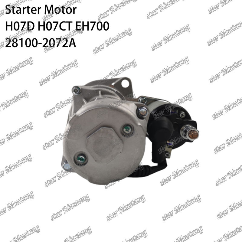 H07D H07CT EH700 EX220-5 Motor de arranque 24V 11T 5.5KW 28100-2072A 28100-1443A 28100-2271 Para peças sobressalentes de motores HINO