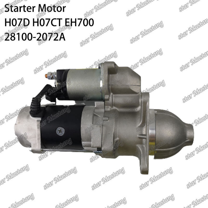 H07D H07CT EH700 EX220-5 Motor de arranque 24V 11T 5.5KW 28100-2072A 28100-1443A 28100-2271 Para peças sobressalentes de motores HINO