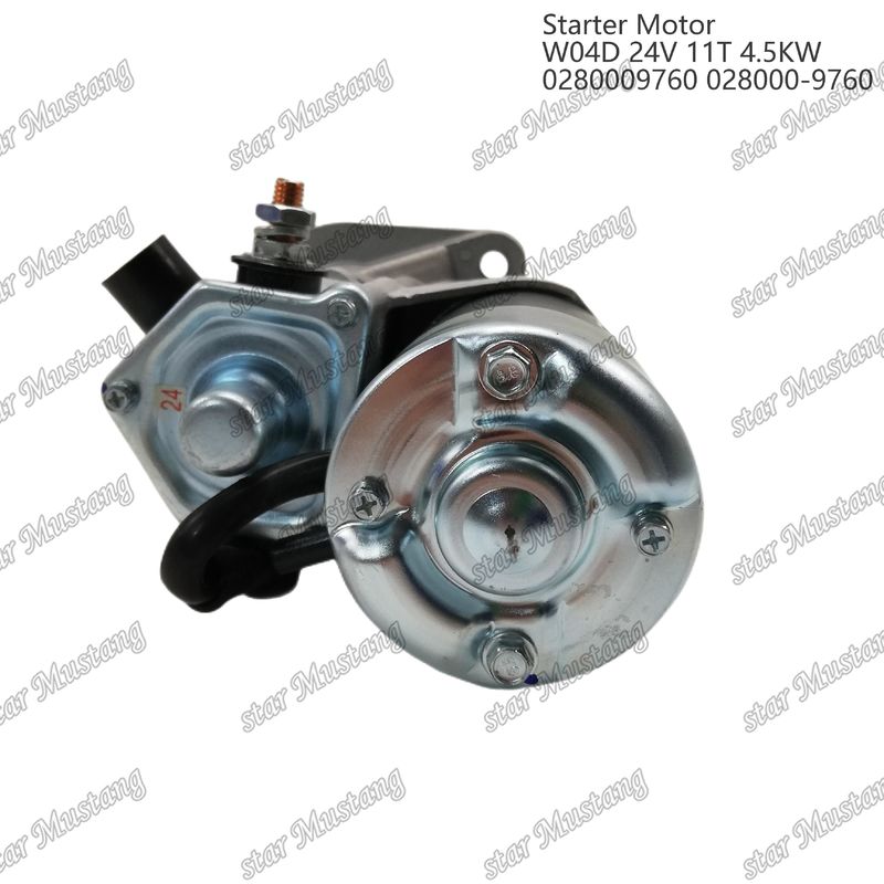W04D Motor de arranque 24V 11T 4.5KW 0280009760 028000-9760 Para peças sobressalentes de motores HINO