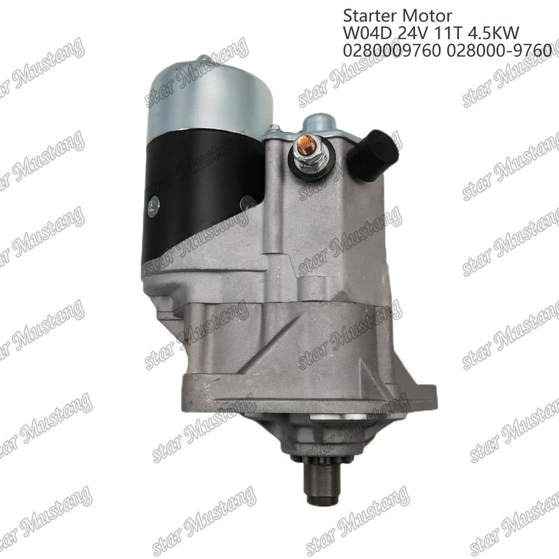 W04D Motor de arranque 24V 11T 4.5KW 0280009760 028000-9760 Para peças sobressalentes de motores HINO
