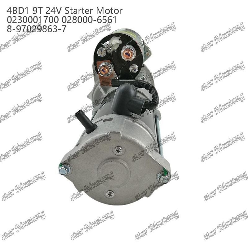 4BD1 Motor de arranque de motor 24V 0230001700 028000-6561 8-97029863-7 Para peças sobressalentes do motor ISUZU