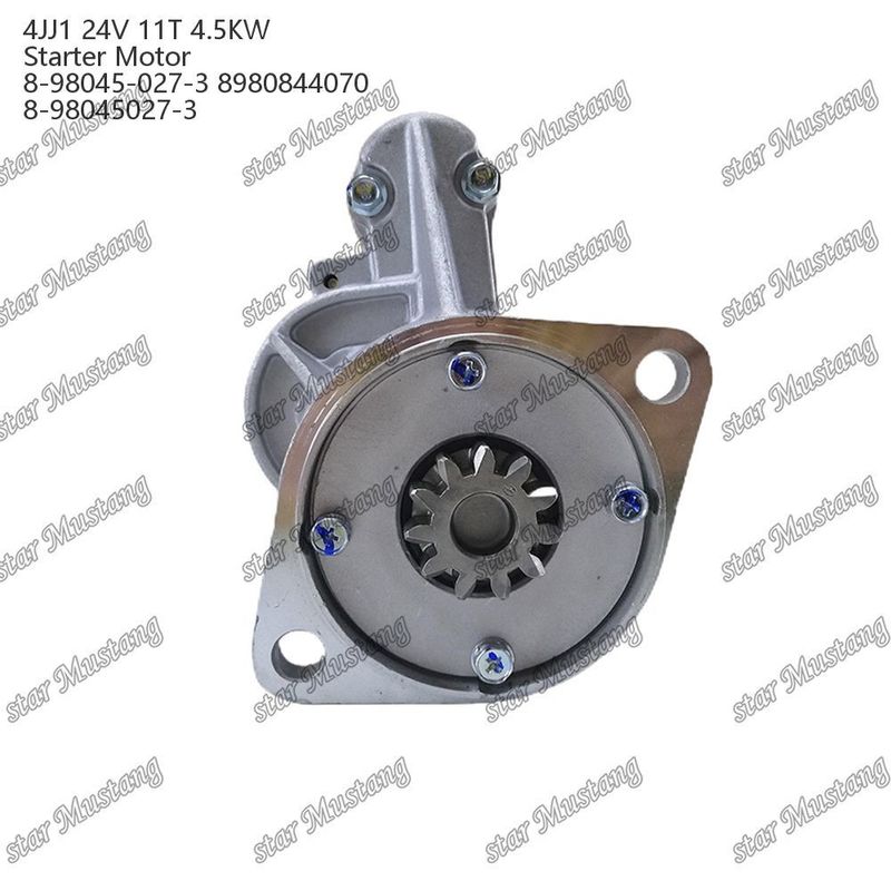 4JJ1 Motor de arranque 24V 11T 4.5KW 8-98045-027-3 8980844070 8-98045027-3 Para peças de reposição do motor ISUZU