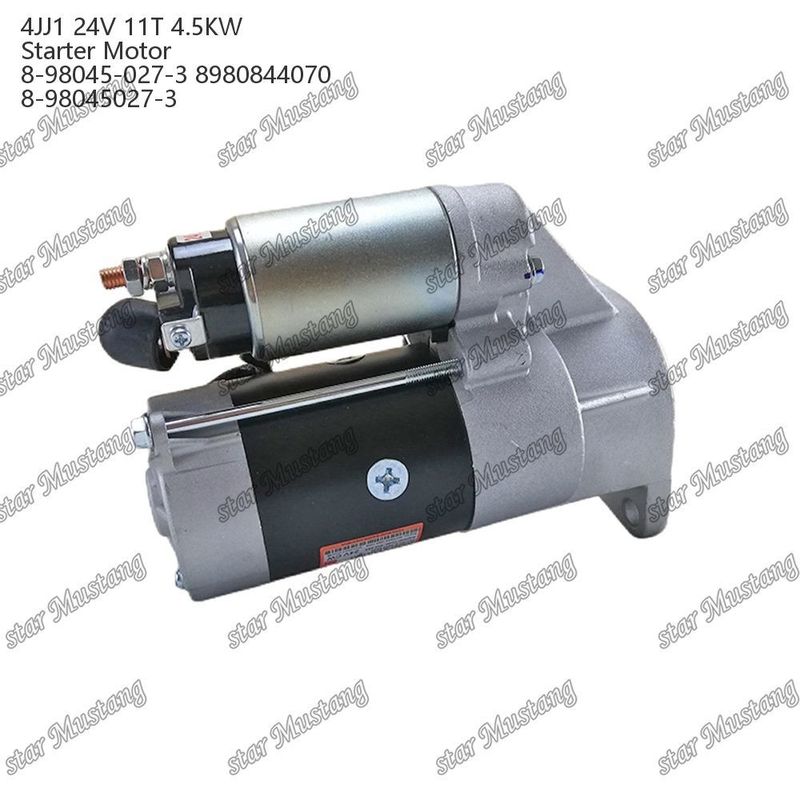 4JJ1 Motor de arranque 24V 11T 4.5KW 8-98045-027-3 8980844070 8-98045027-3 Para peças de reposição do motor ISUZU