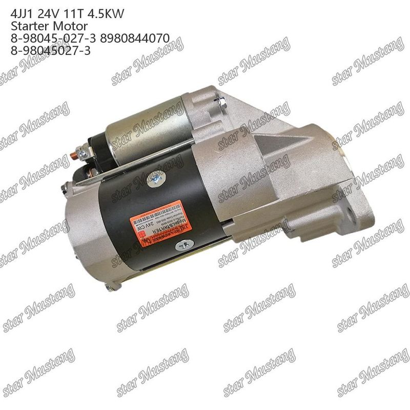 4JJ1 Motor de arranque 24V 11T 4.5KW 8-98045-027-3 8980844070 8-98045027-3 Para peças de reposição do motor ISUZU