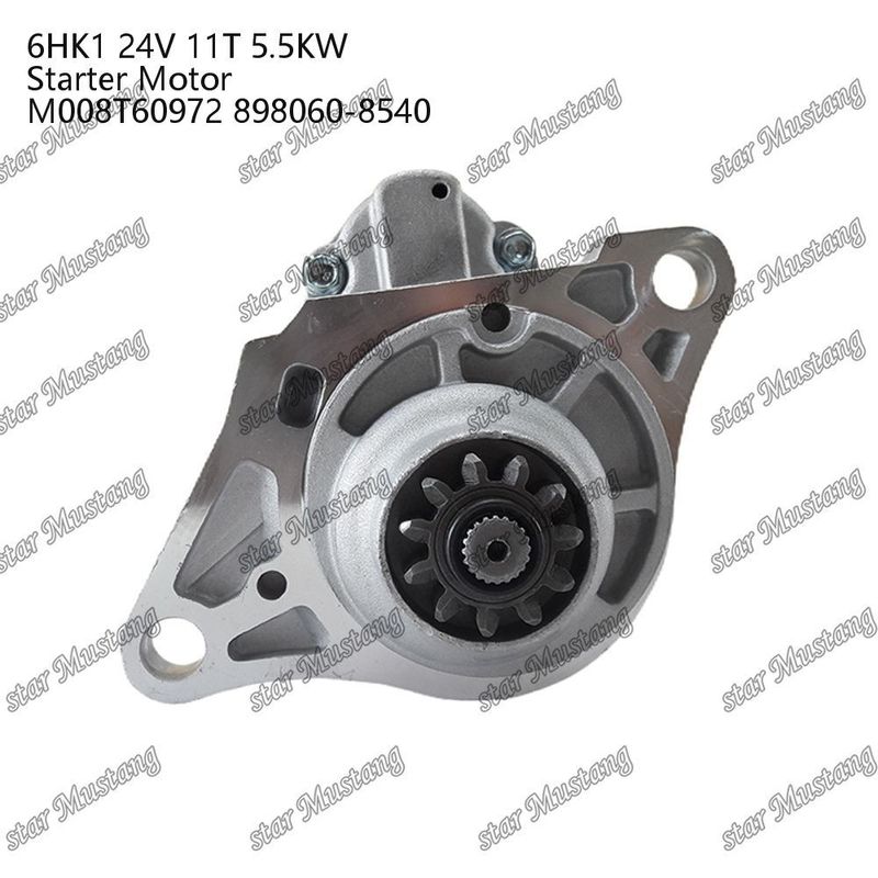 6HK1 Motor de arranque 24V 11T 5.5KW M008T60972 898060-8540 Para peças de reposição do motor ISUZU