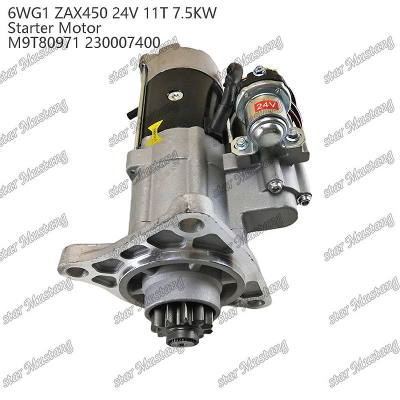 6WG1 ZAX450 Motor motor de arranque 24V 11T 7,5KW DI tipo M9T80971 230007400 Para peças de reposição do motor ISUZU