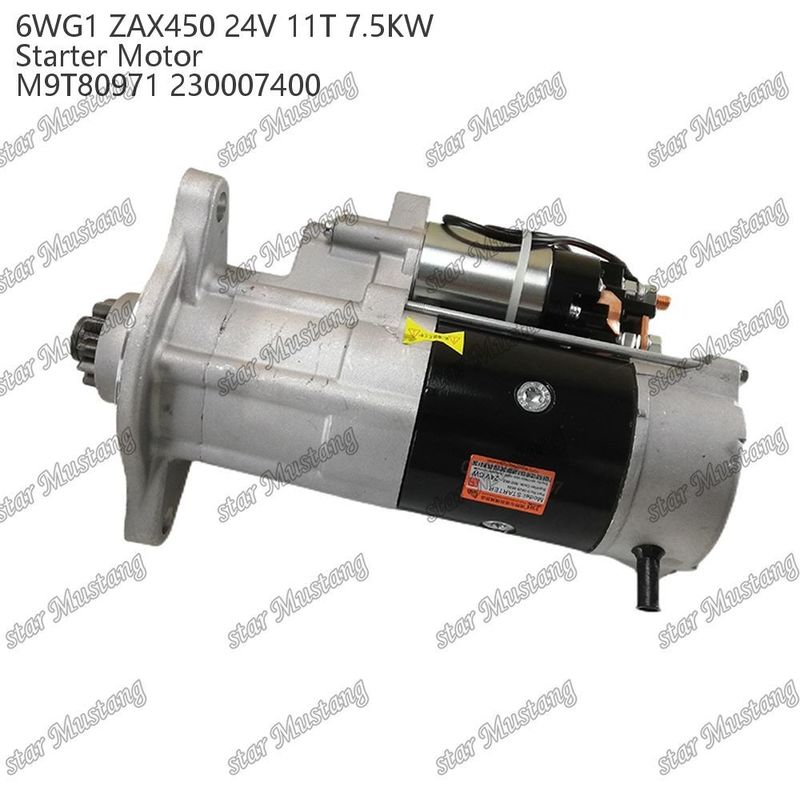 6WG1 ZAX450 Motor motor de arranque 24V 11T 7,5KW DI tipo M9T80971 230007400 Para peças de reposição do motor ISUZU