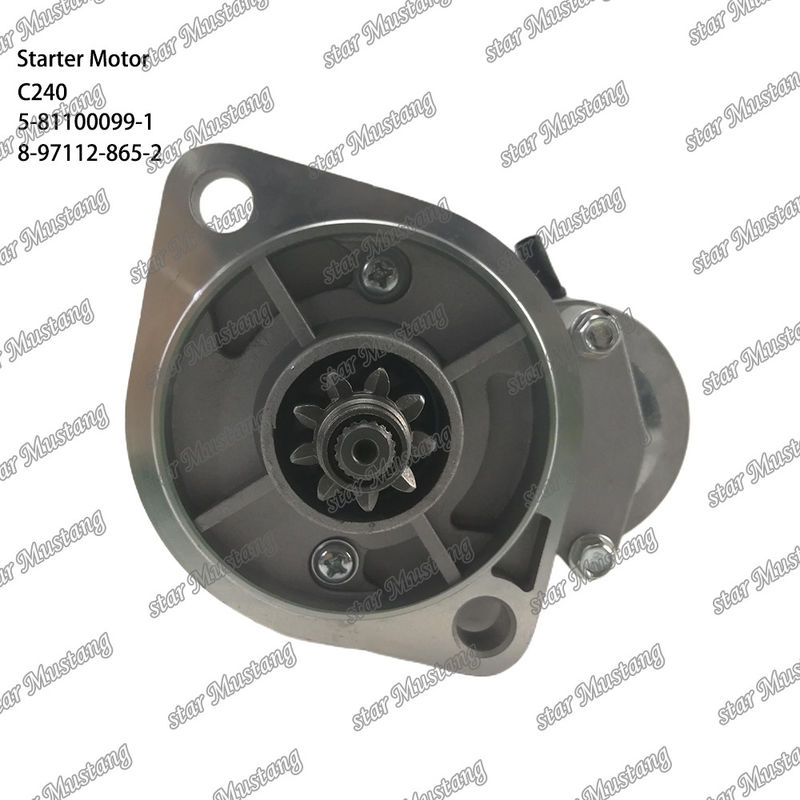 C240 Motor de arranque 9T 12V 5-81100099-1 8-97112-865-2 Para peças sobressalentes do motor ISUZU