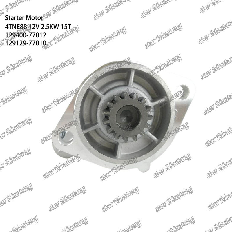4TNE88 Motor motor de arranque 12V 2.5KW 15T 129400-77012 129129-77010 Para YANMAR Peças sobressalentes do motor