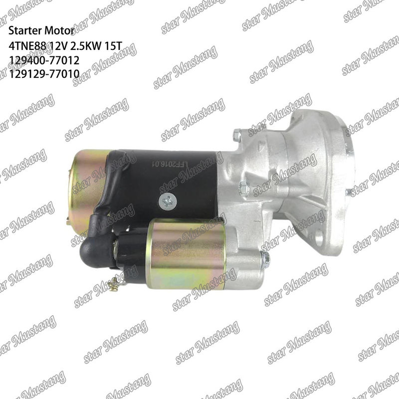 4TNE88 Motor motor de arranque 12V 2.5KW 15T 129400-77012 129129-77010 Para YANMAR Peças sobressalentes do motor