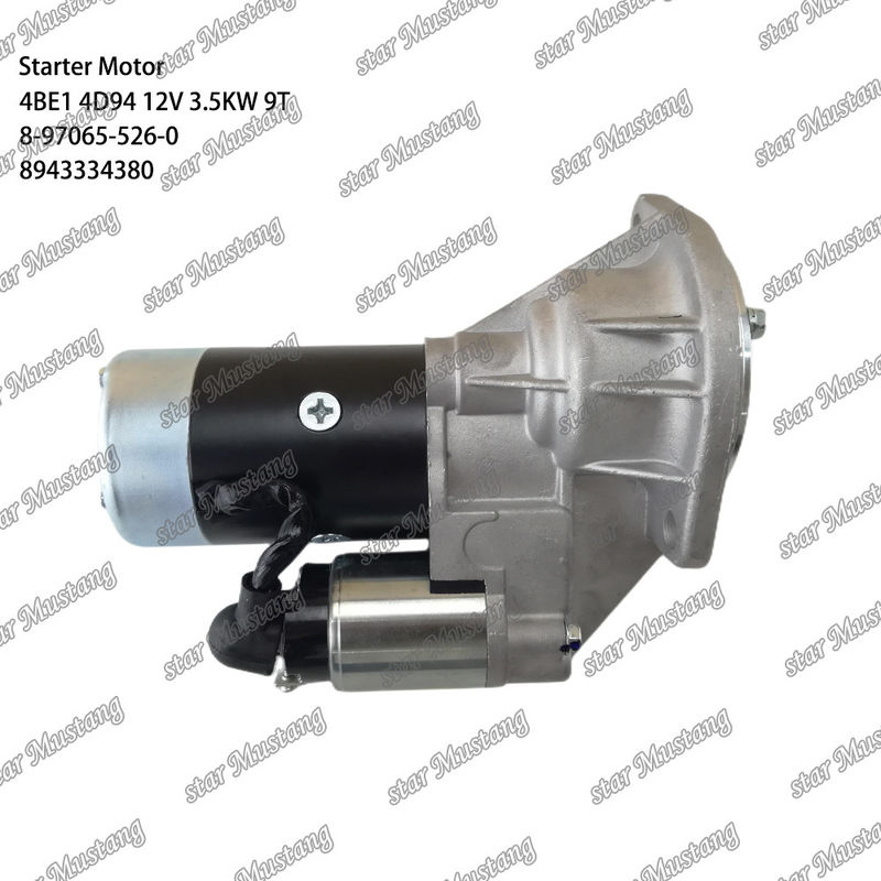 Motor de arranque 4BE1 4D94 12V 9T 8-97065-526-0 8943334380 Adequado para para partes de motores Komatsu