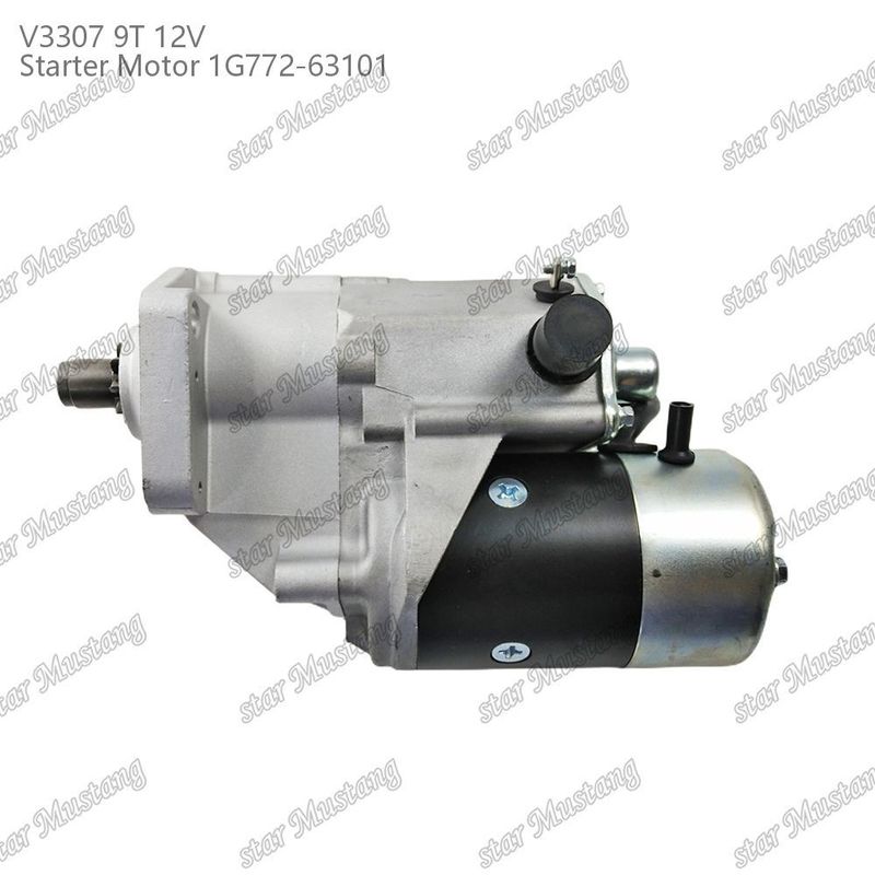 Motor de arranque V3307 9T 12V 1G772-63101 Adequado Para Para Peças do motor KUBOTA