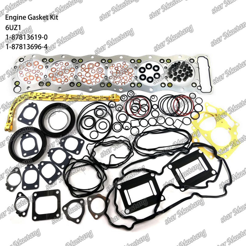Kit completo de juntas 6UZ1 1-87813619-0 1-87813696-4 Adequado para peças de motores Isuzu